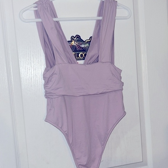 SHEIN Tops - SHEIN Lavender Scoop Neck One-Piece